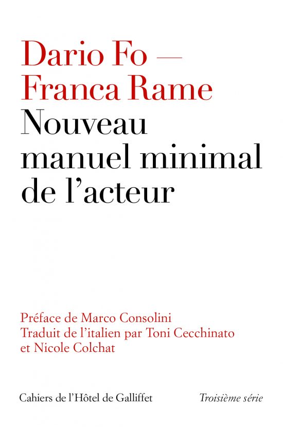 Nouveau manuel minimal de l’acteur